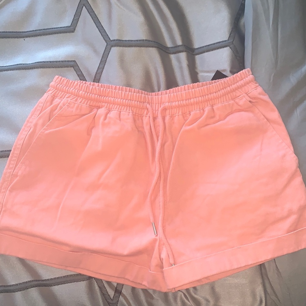 peach colored shorts